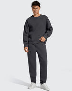 G4Free - Flurrylux Men's Fleece-Lined Drawstring Cotton Straight Leg Pants -GF25DM687DA-S