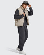 G4Free - Flurrylux Men's Fleece-Lined Drawstring Cotton Straight Leg Pants -GF25DM687DA-S