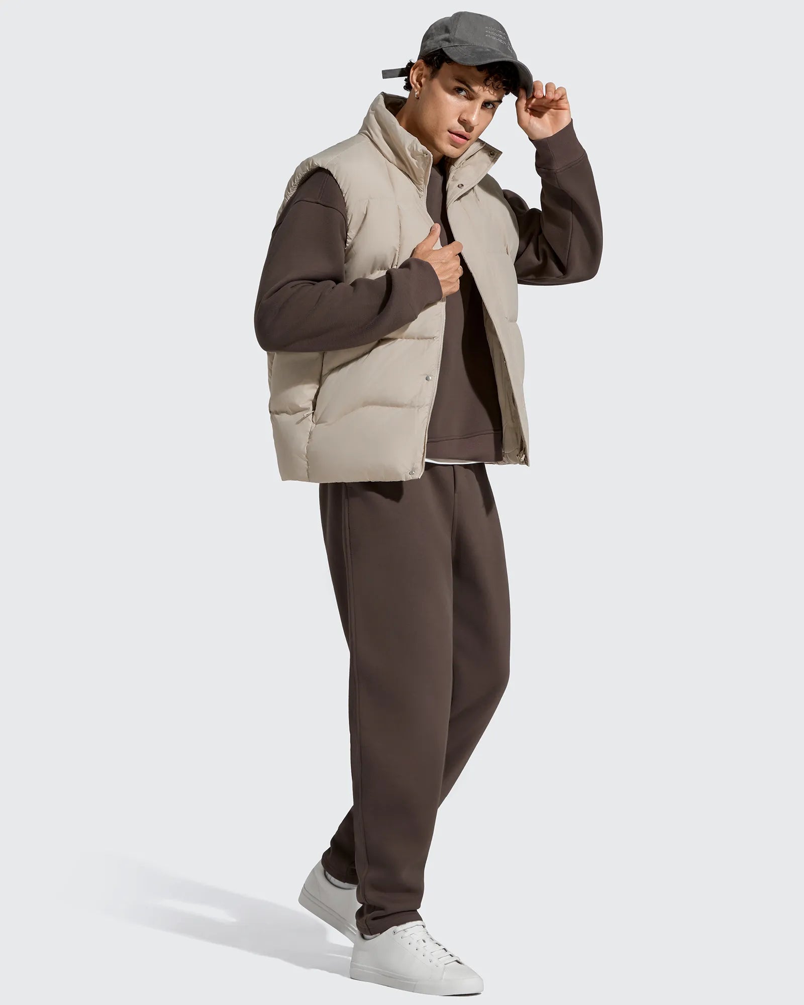 G4Free - Flurrylux Men's Fleece-Lined Drawstring Cotton Straight Leg Pants -GF25DM687DA-S