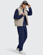 G4Free - Flurrylux Men's Fleece-Lined Drawstring Cotton Straight Leg Pants -GF25DM687DA-S