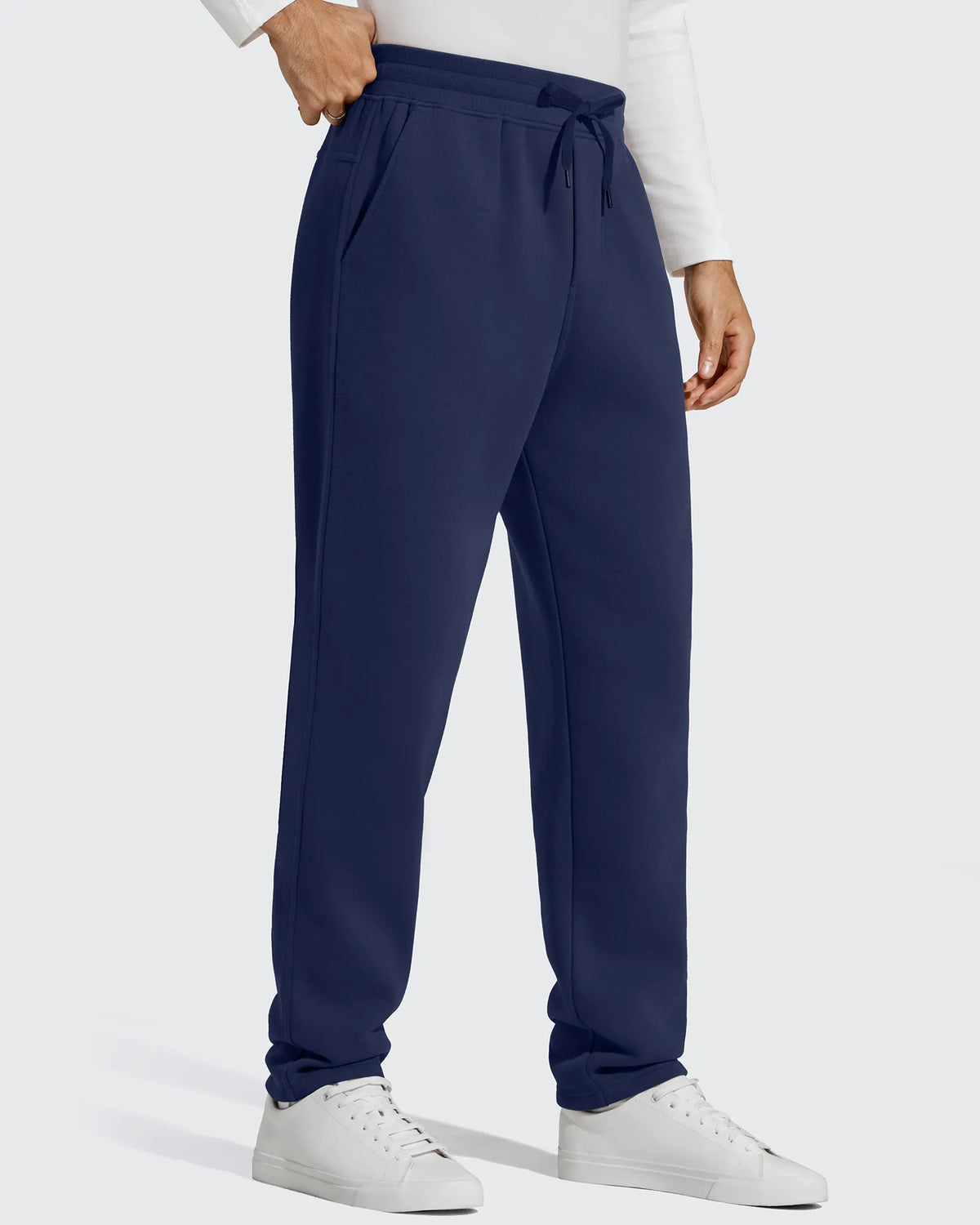 G4Free - Flurrylux Men's Fleece-Lined Drawstring Cotton Straight Leg Pants -GF25DM687DA-S