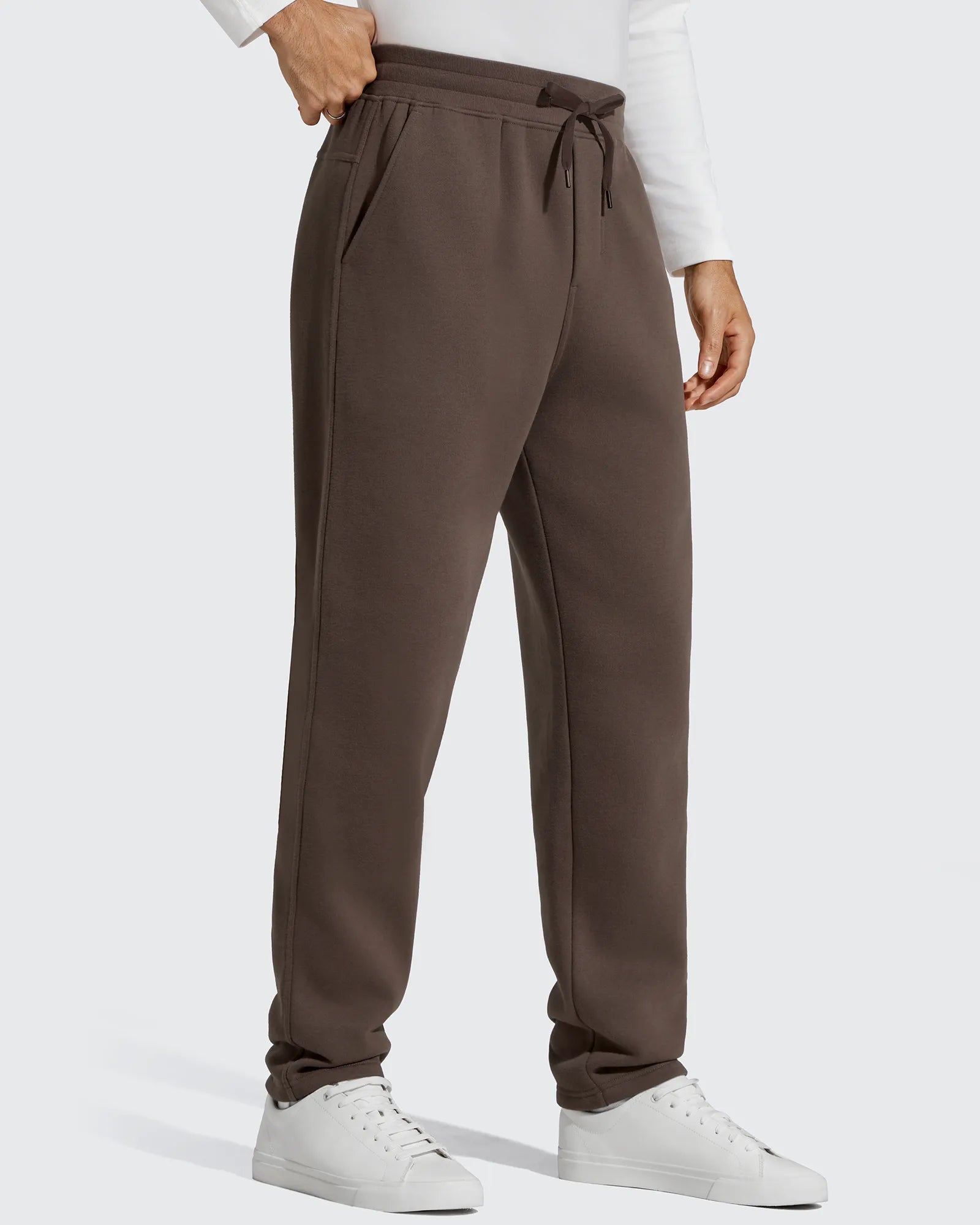 G4Free - Flurrylux Men's Fleece-Lined Drawstring Cotton Straight Leg Pants -GF25DM687DA-S