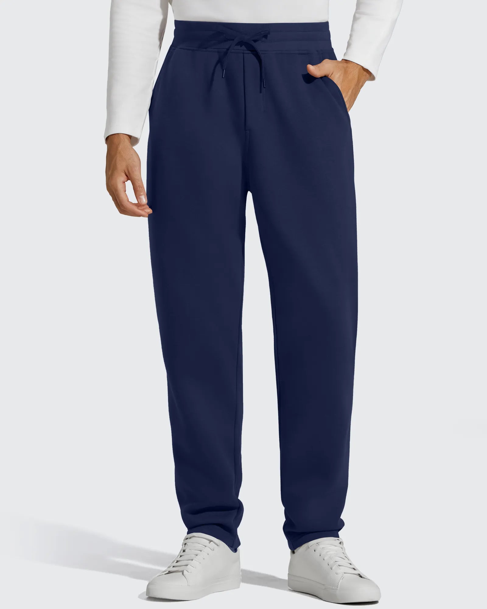 G4Free - Flurrylux Men's Fleece-Lined Drawstring Cotton Straight Leg Pants -GF25DM687DA-S
