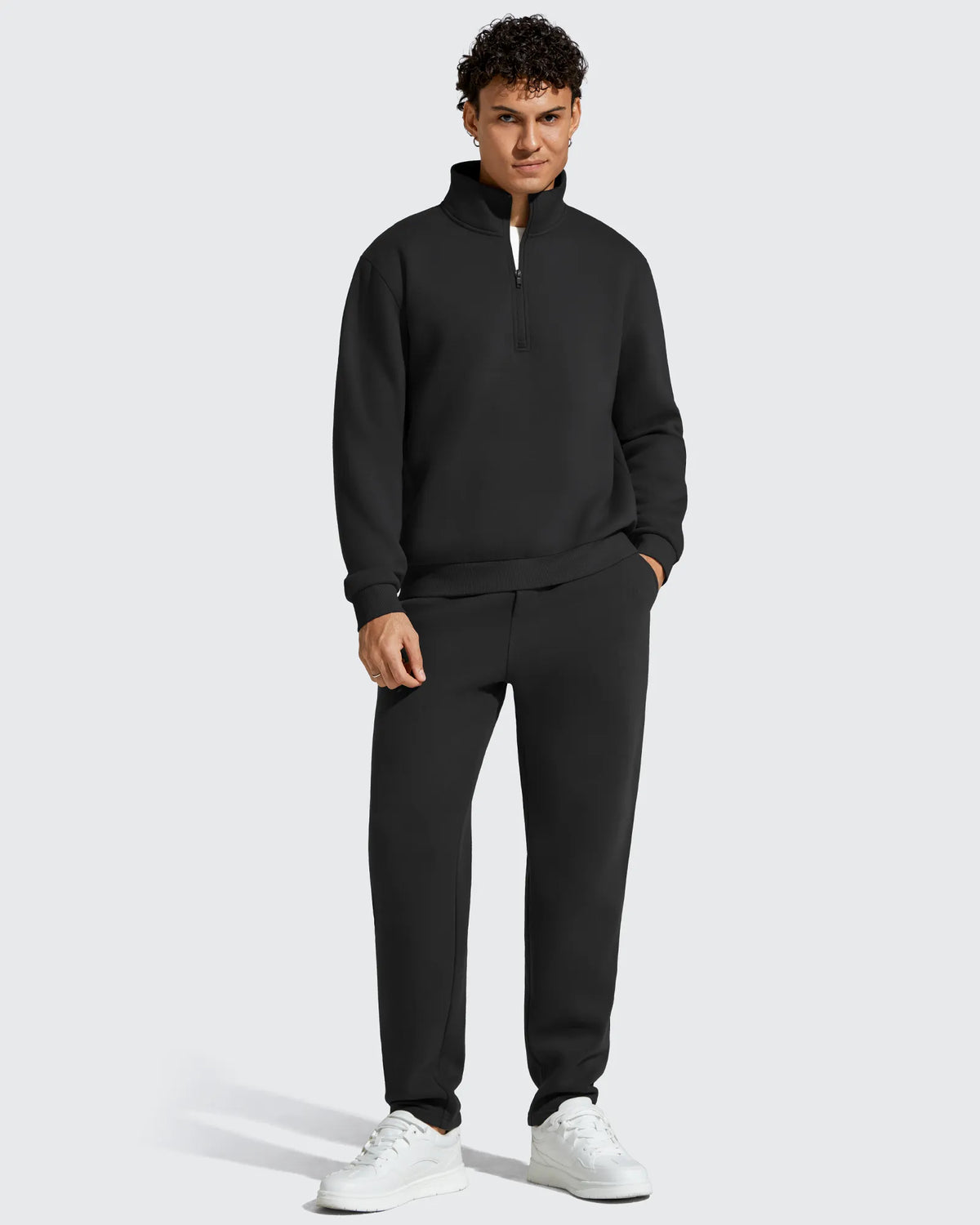 G4Free - Flurrylux Men's Fleece Lined Half Zip Pullover Hoodies -GF25FM740AA-S