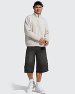 G4Free - Flurrylux Men's Fleece Lined Half Zip Pullover Hoodies -GF25FM740AA-S
