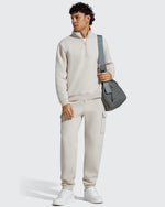 G4Free - Flurrylux Men's Fleece Lined Half Zip Pullover Hoodies -GF25FM740AA-S