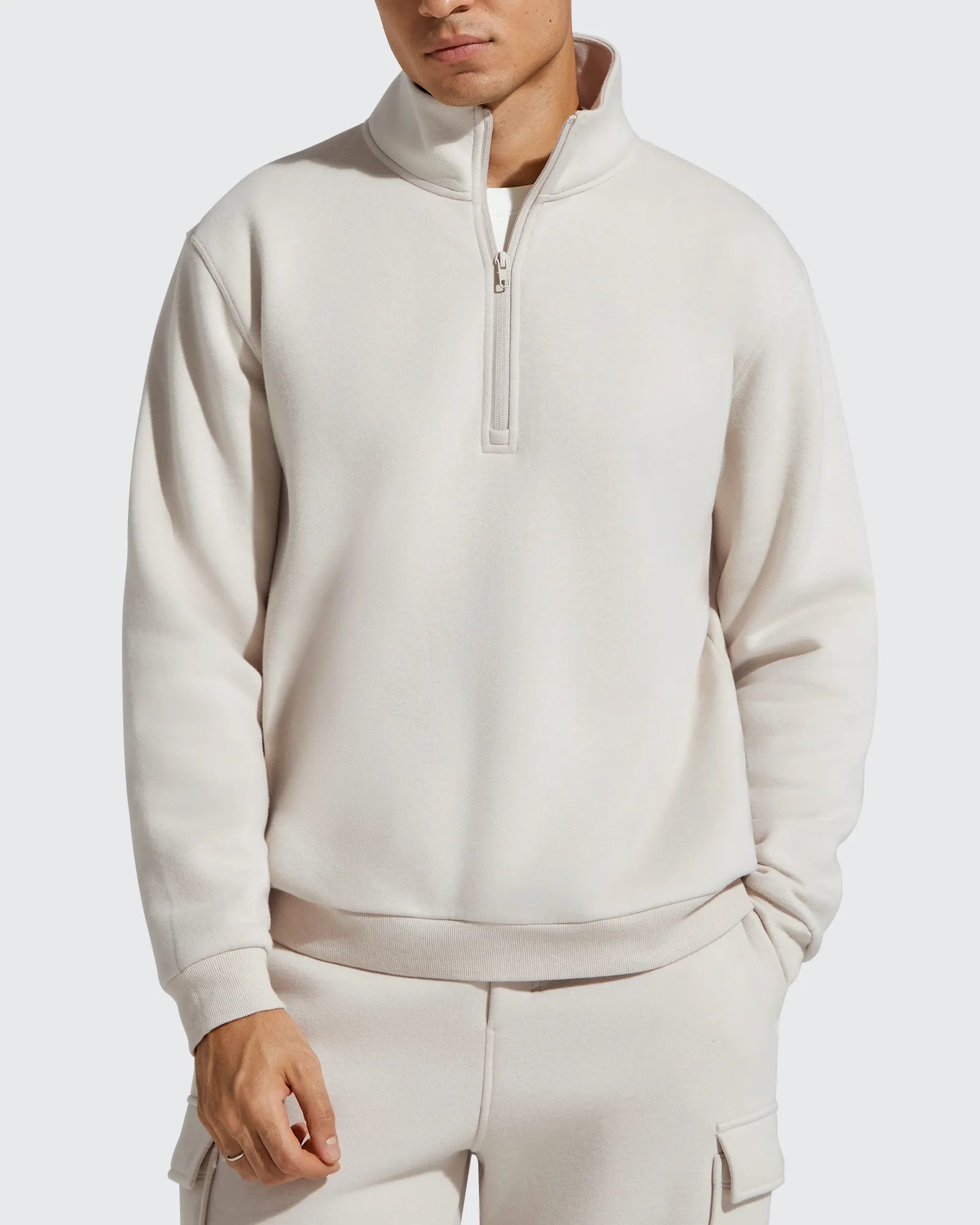G4Free - Flurrylux Men's Fleece Lined Half Zip Pullover Hoodies -GF25FM740AA-S