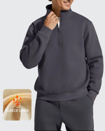 G4Free - Flurrylux Men's Fleece Lined Half Zip Pullover Hoodies -GF25FM740BA-S
