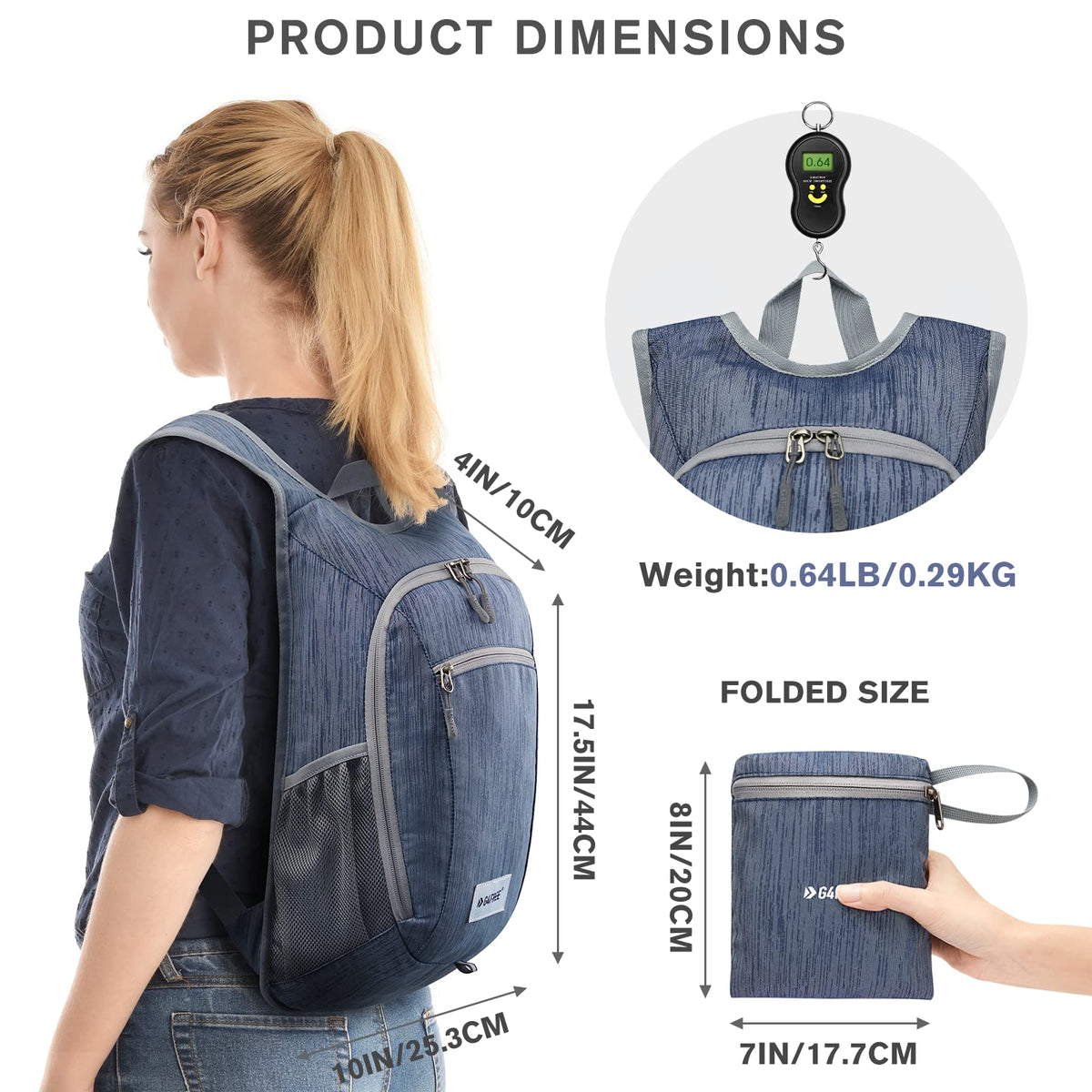 G4Free - G4Free 10L/15L Lightweight Hiking Backpack -TN22B044A