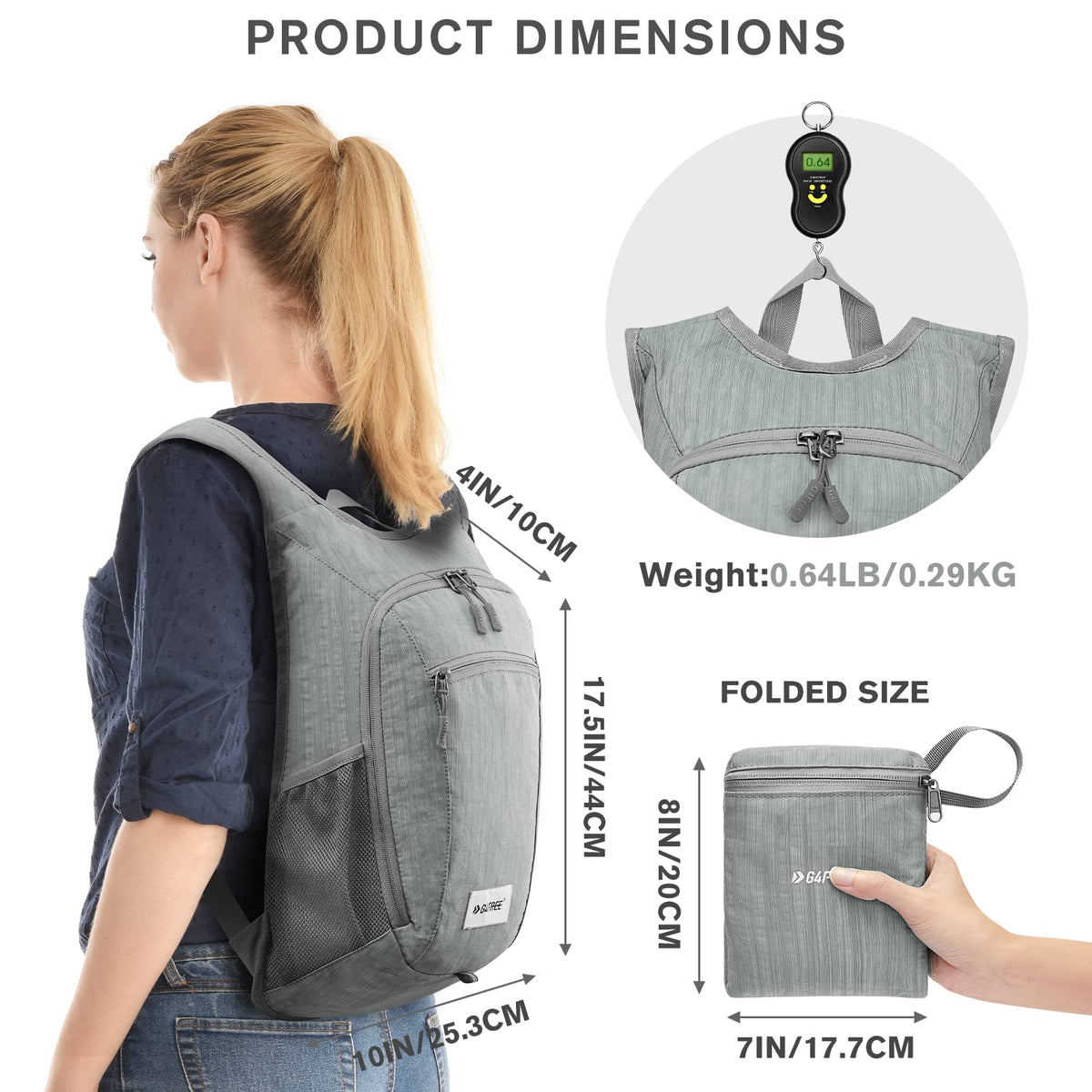 G4Free - G4Free 10L/15L Lightweight Hiking Backpack -TN22B044A