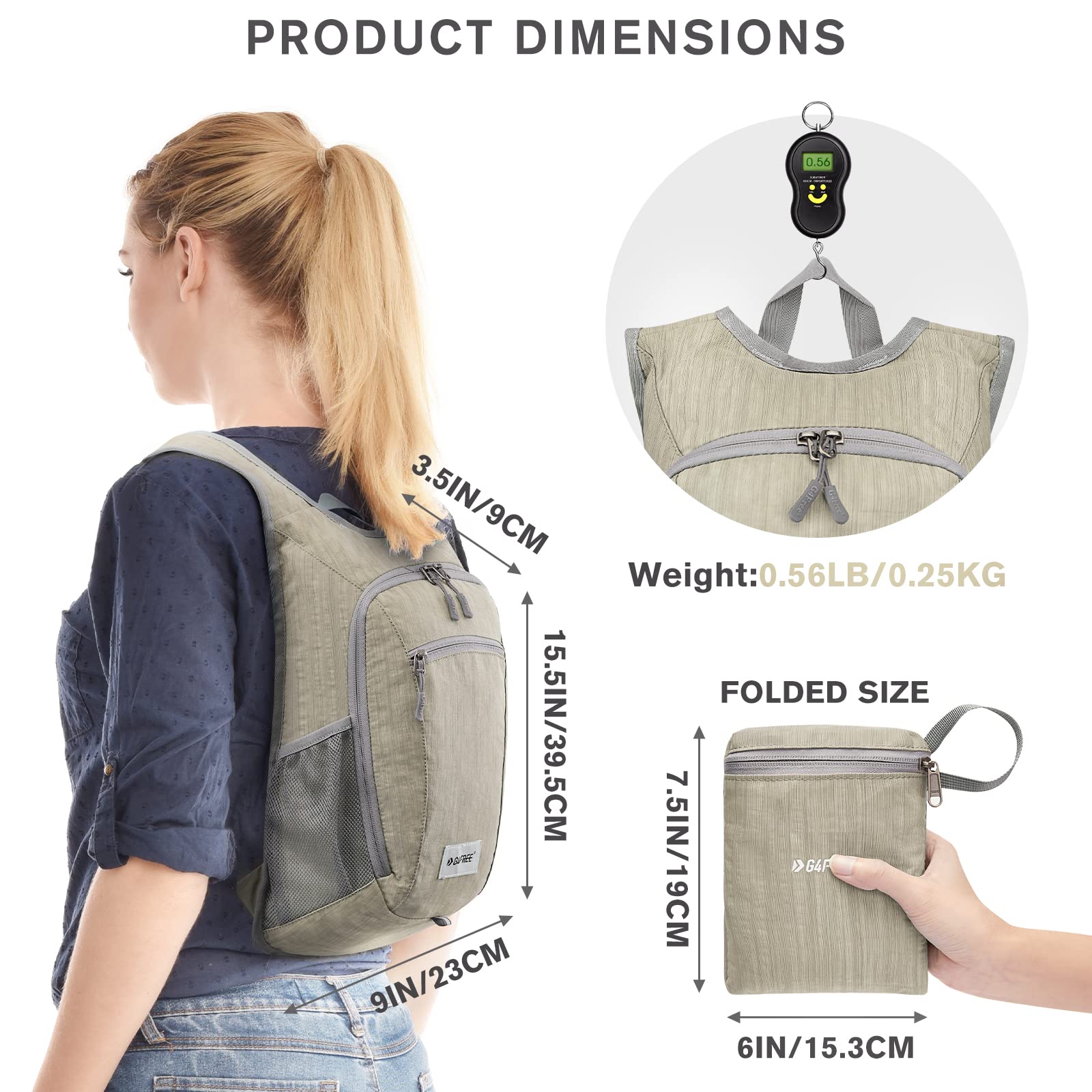 G4Free - G4Free 10L/15L Lightweight Hiking Backpack -TN22B044A