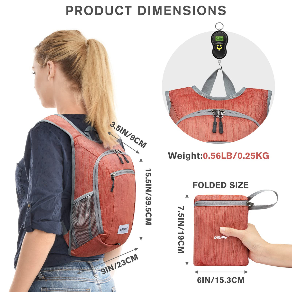 G4Free - G4Free 10L/15L Lightweight Hiking Backpack -TN22B044A