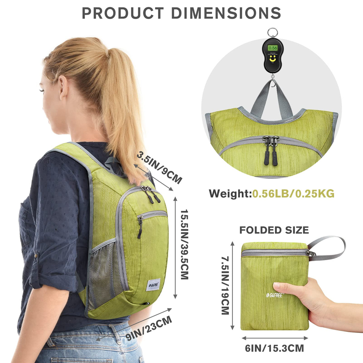 G4Free - G4Free 10L/15L Lightweight Hiking Backpack -TN22B044A