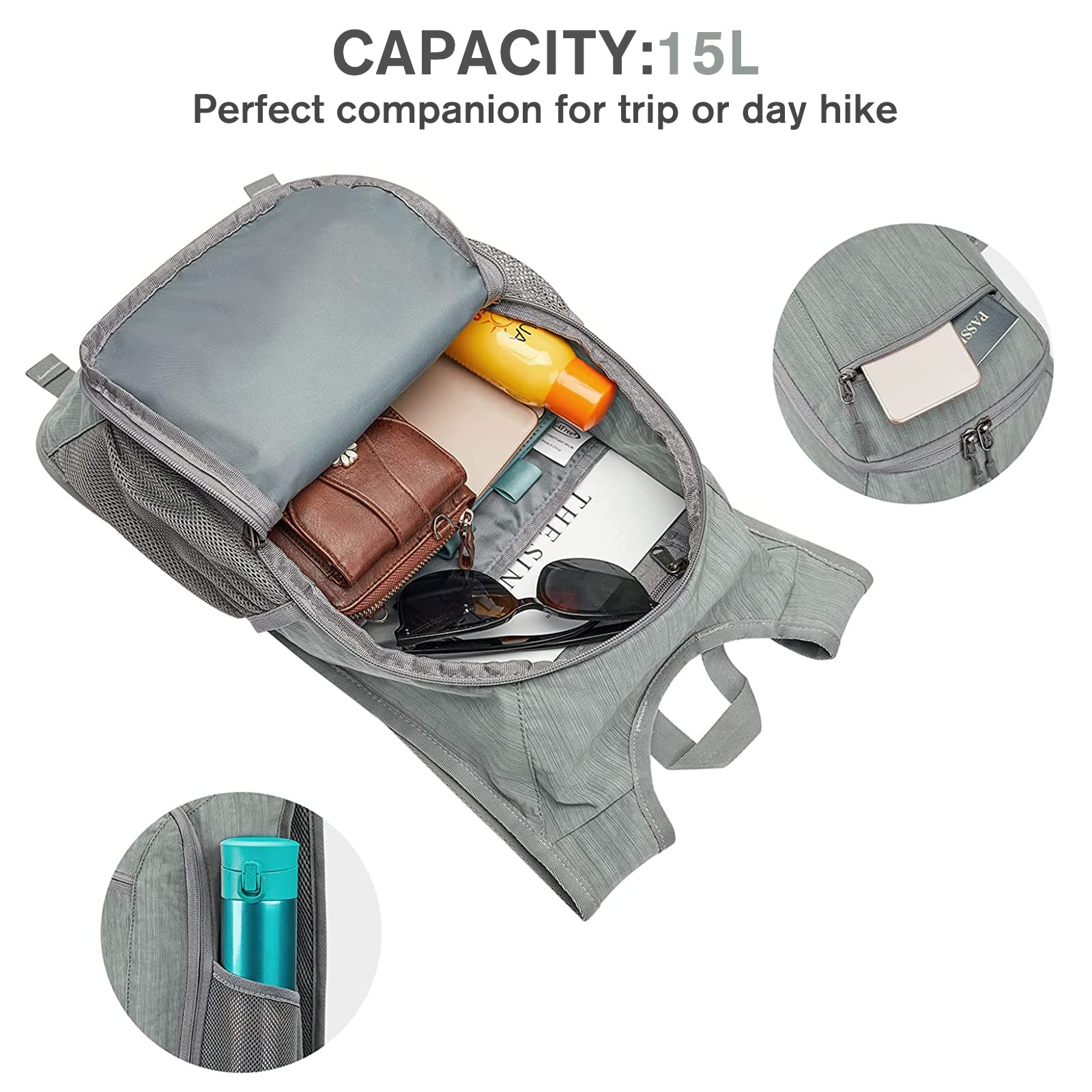 G4Free - G4Free 10L/15L Lightweight Hiking Backpack -TN22B044A