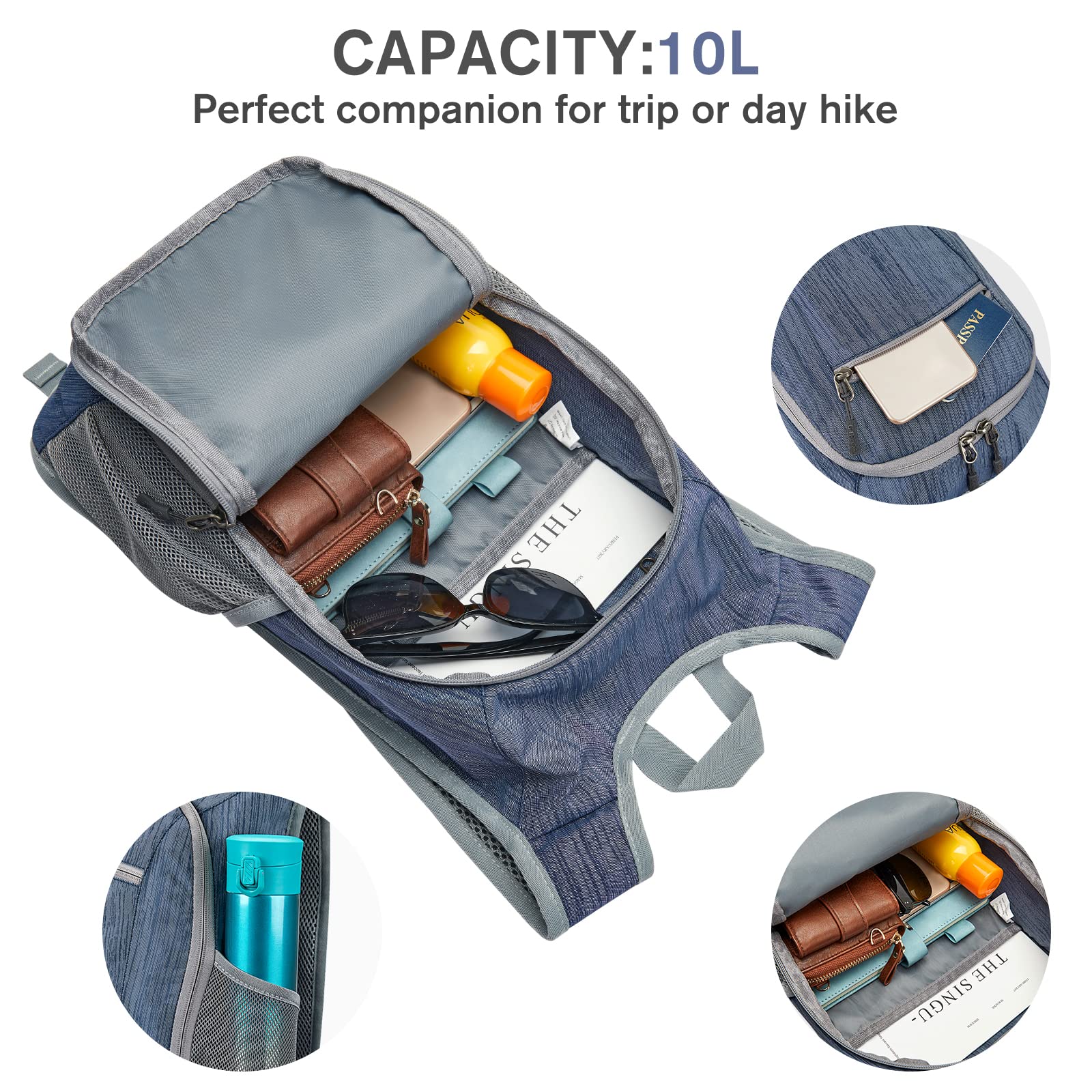 G4Free - G4Free 10L/15L Lightweight Hiking Backpack -TN22B044A