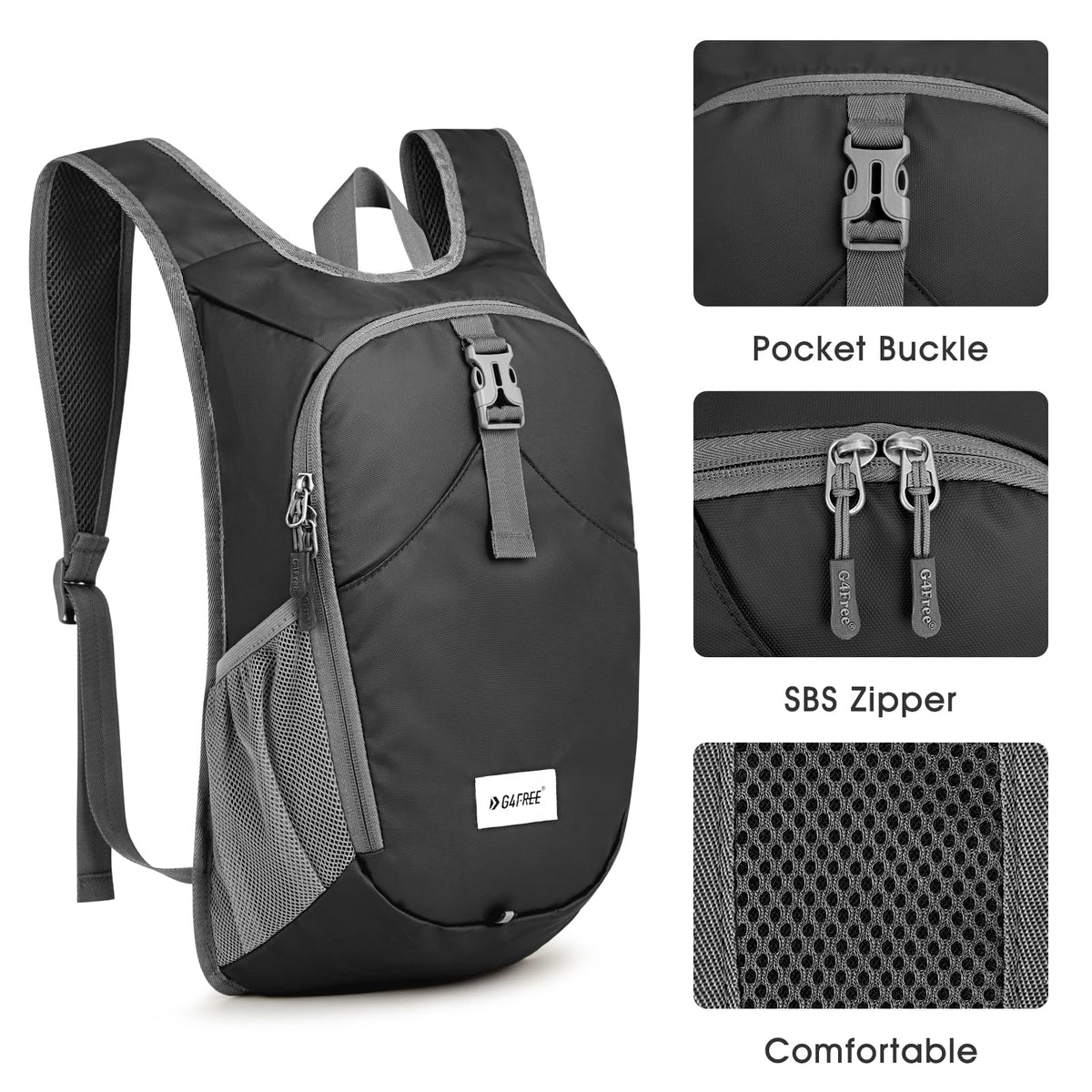 G4Free - G4Free 10L Lightweight Small Hiking Backpack -TN23B228A