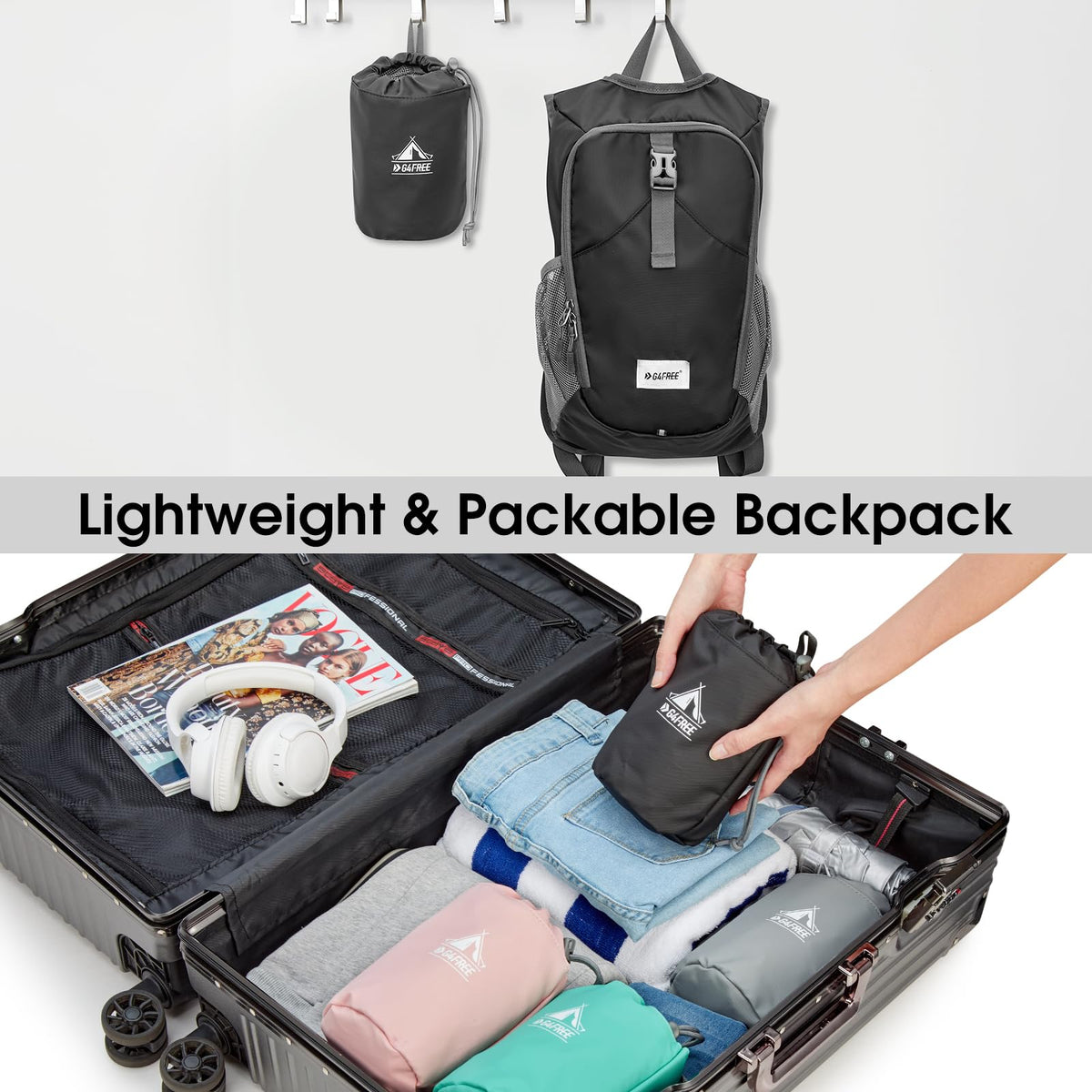 G4Free - G4Free 10L Lightweight Small Hiking Backpack -TN23B228A