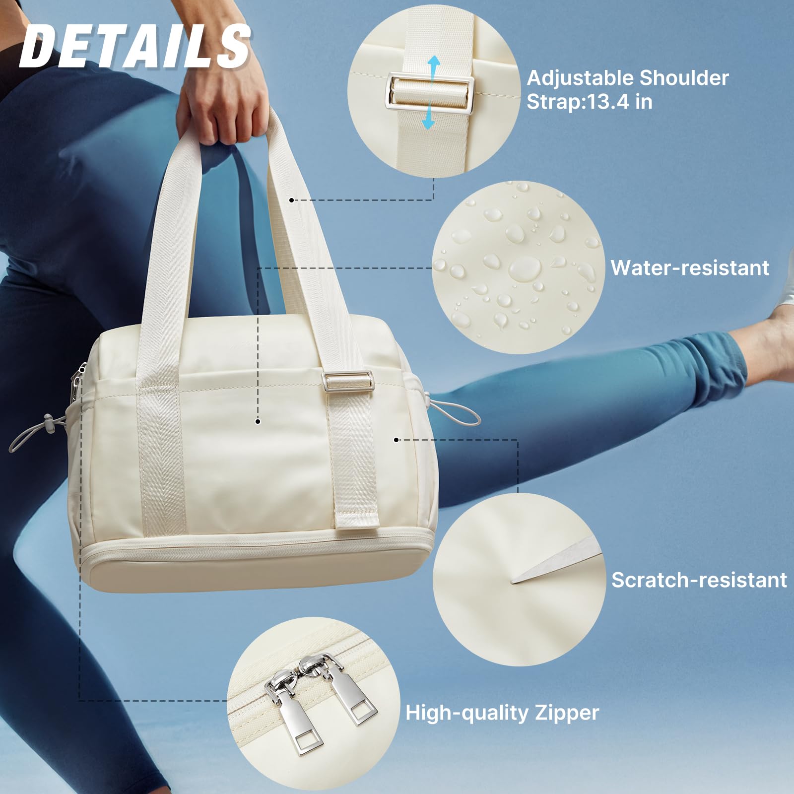G4Free - G4Free 10L Mini Gym Bag with Wet Pocket Lightweight -TN24B482A