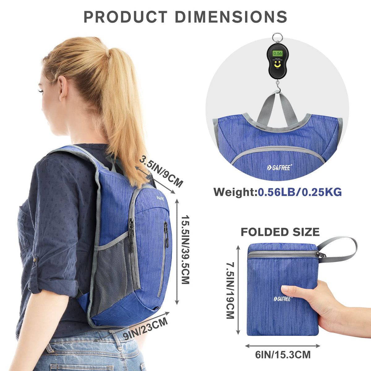 G4Free - G4Free 10L Small Travel Hiking Daypack -TN22B157E
