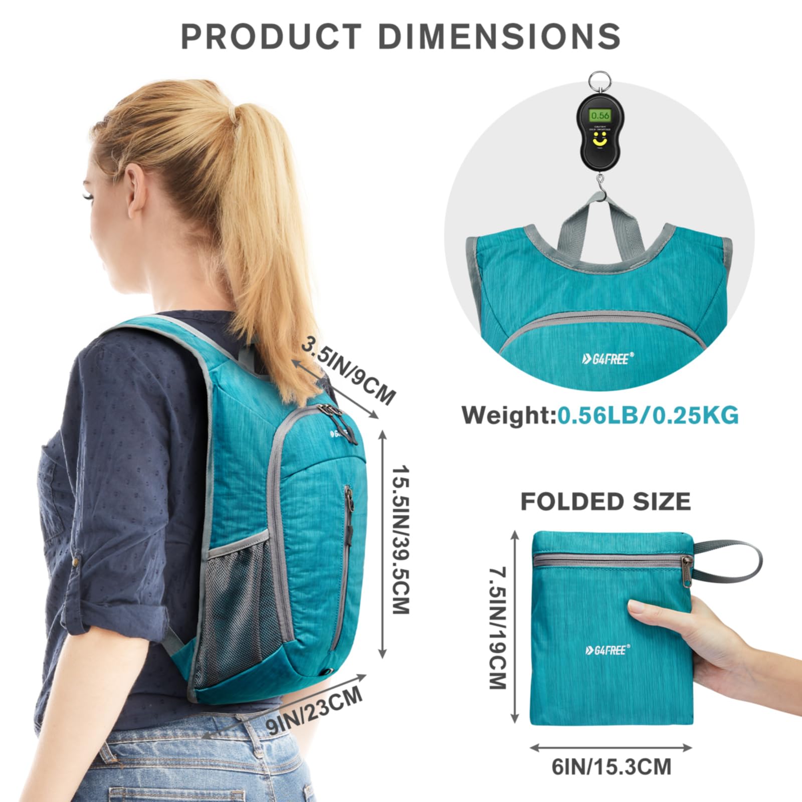 G4Free - G4Free 10L Small Travel Hiking Daypack -TN22B157E