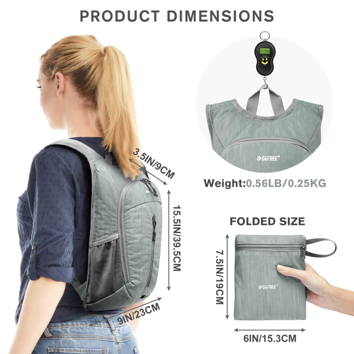 G4Free - G4Free 10L Small Travel Hiking Daypack -TN22B157E
