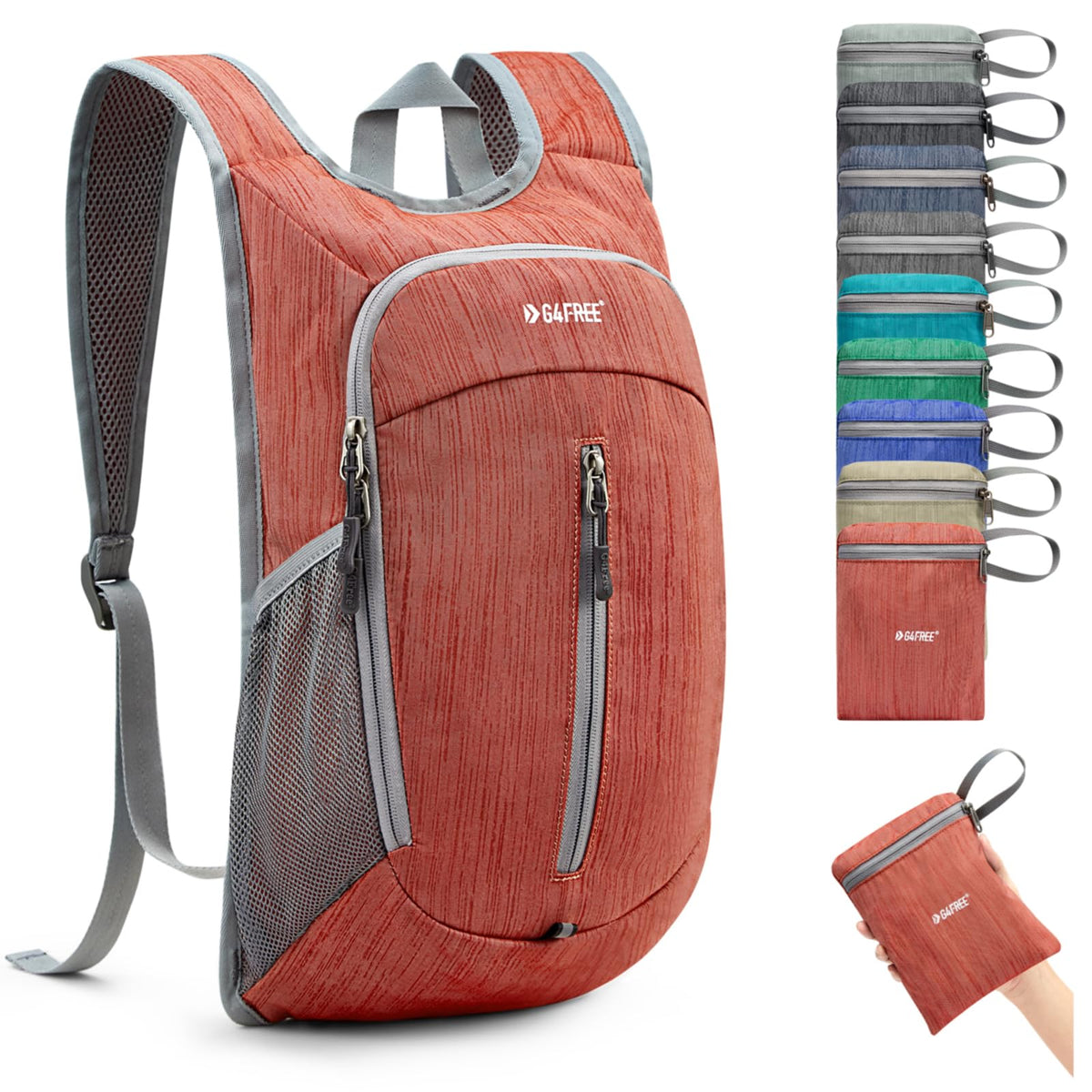 G4Free - G4Free 10L Small Travel Hiking Daypack -TN22B157F