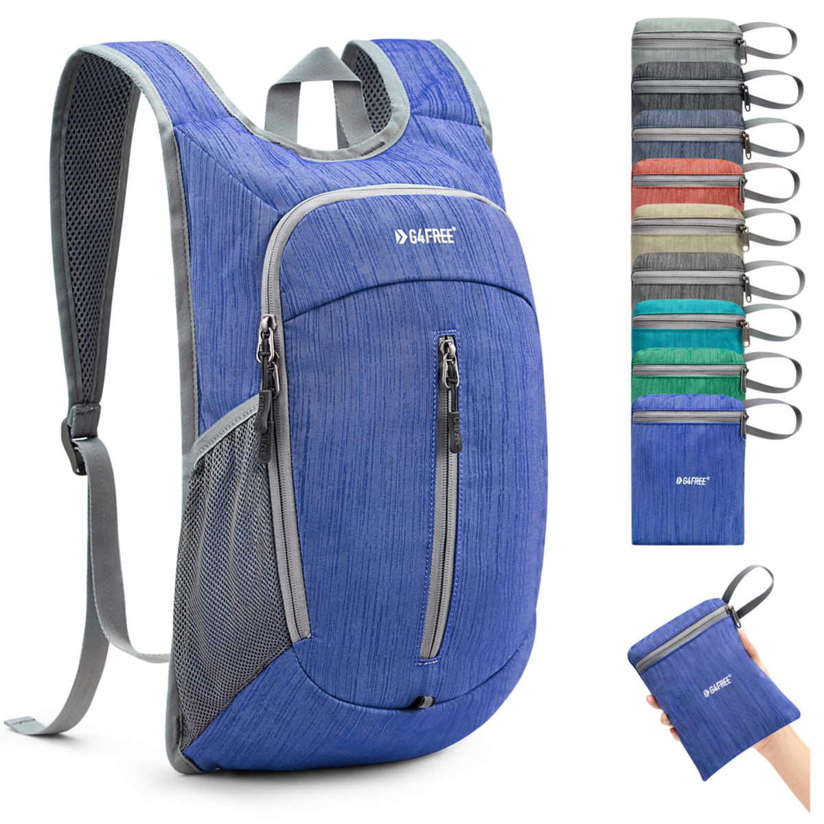 G4Free - G4Free 10L Small Travel Hiking Daypack -TN22B157G