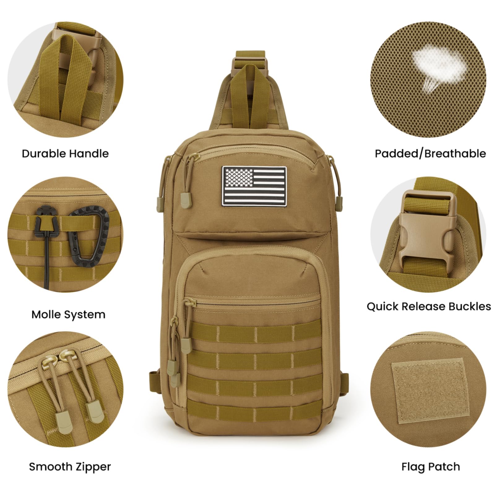 G4Free - G4Free 10L Tactical EDC Sling Bag -TN23B216B