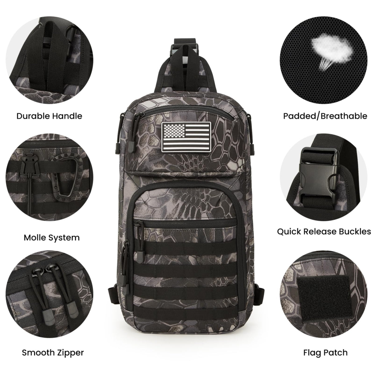 G4Free - G4Free 10L Tactical EDC Sling Bag -TN23B216B