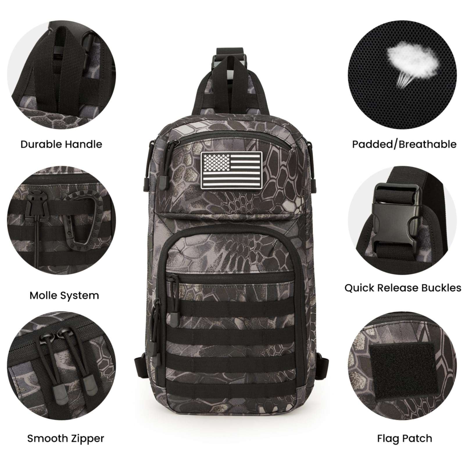 G4Free - G4Free 10L Tactical EDC Sling Bag -TN23B216B