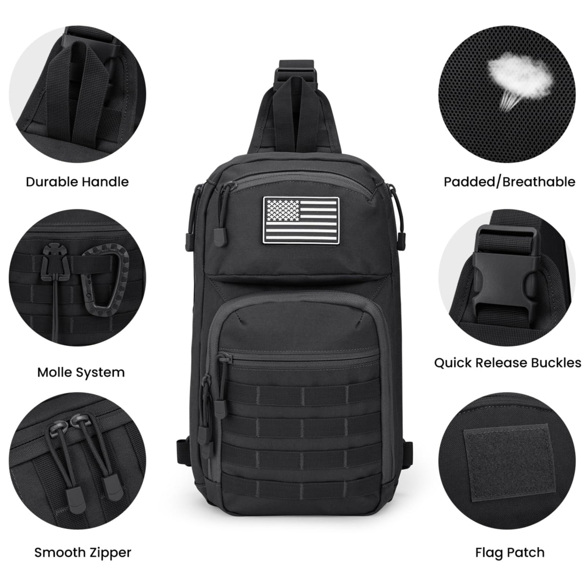 G4Free - G4Free 10L Tactical EDC Sling Bag -TN23B216B
