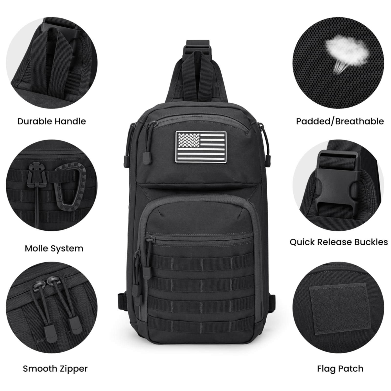 G4Free - G4Free 10L Tactical EDC Sling Bag -TN23B216B