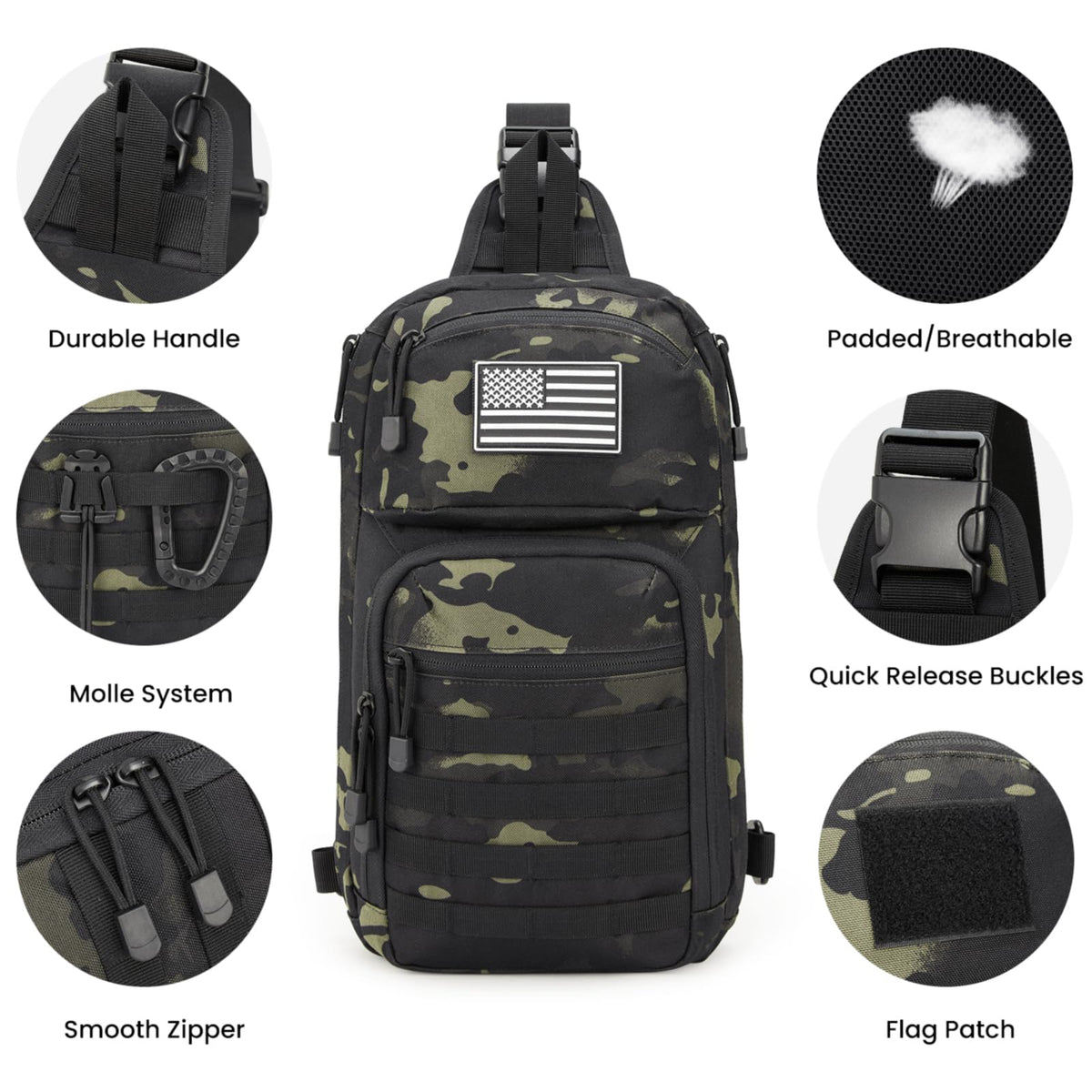 G4Free - G4Free 10L Tactical EDC Sling Bag -TN23B216B