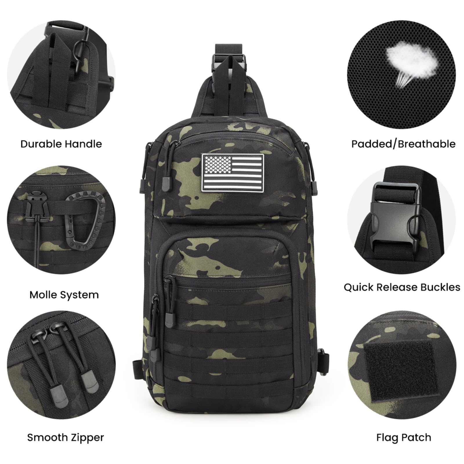 G4Free - G4Free 10L Tactical EDC Sling Bag -TN23B216B