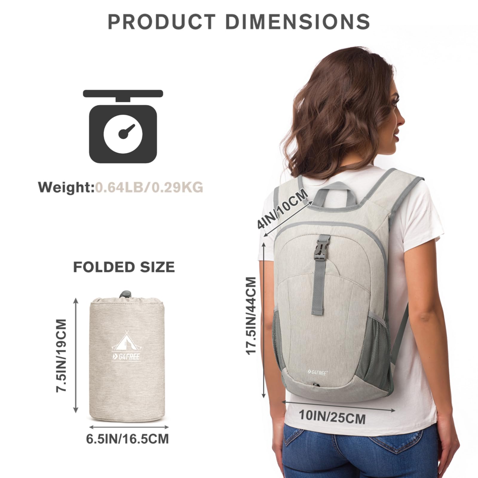 G4Free - G4Free 12L Hiking Backpack -TN23B237T