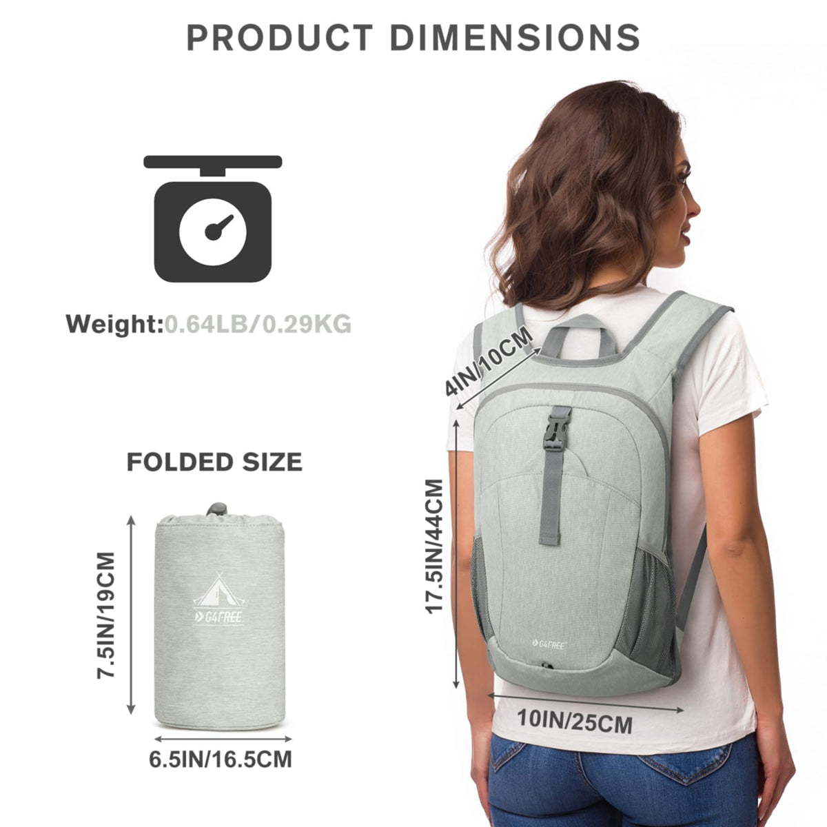 G4Free - G4Free 12L Hiking Backpack -TN23B237T