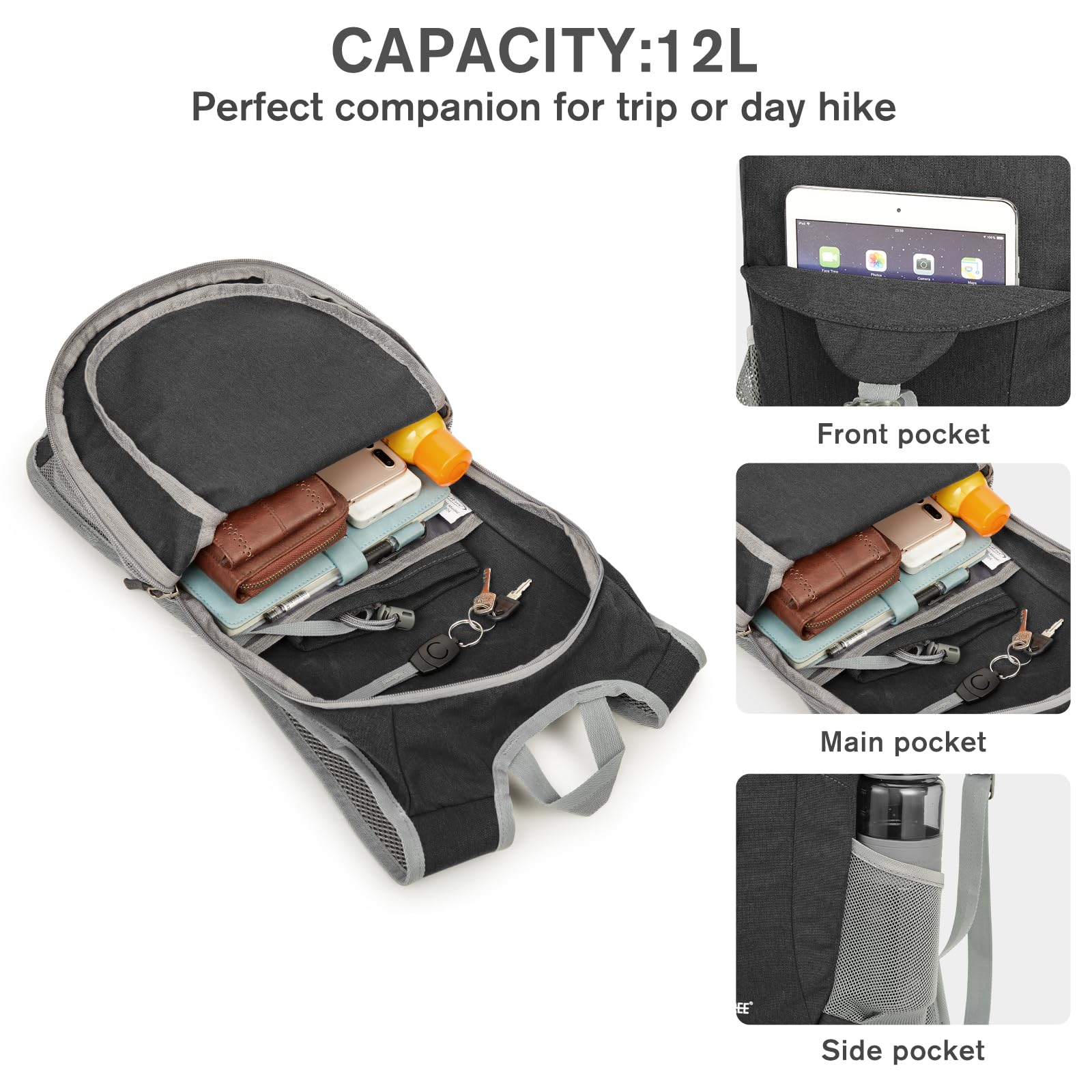 G4Free - G4Free 12L Hiking Backpack -TN23B237T