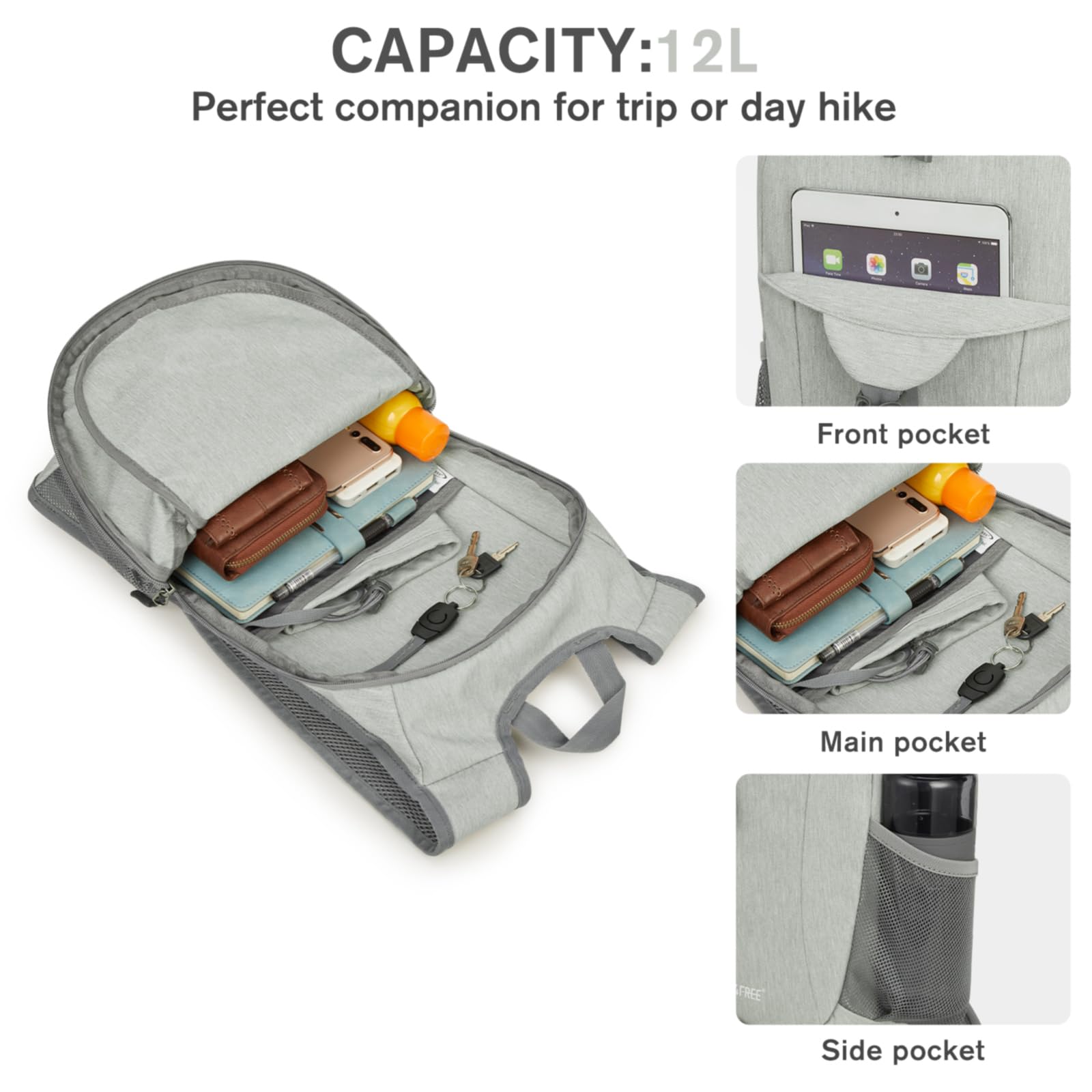 G4Free - G4Free 12L Hiking Backpack -TN23B237T
