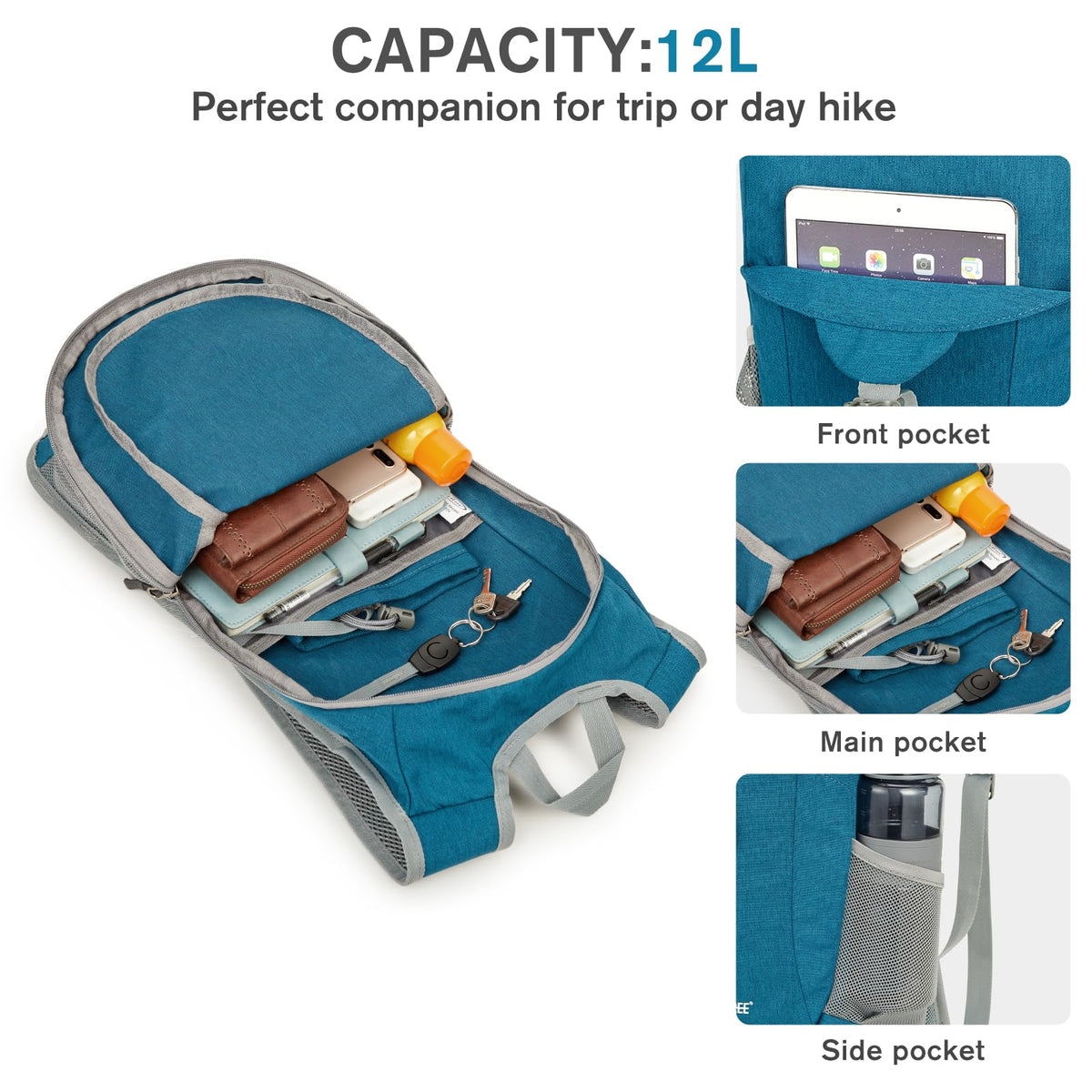 G4Free - G4Free 12L Hiking Backpack -TN23B237T