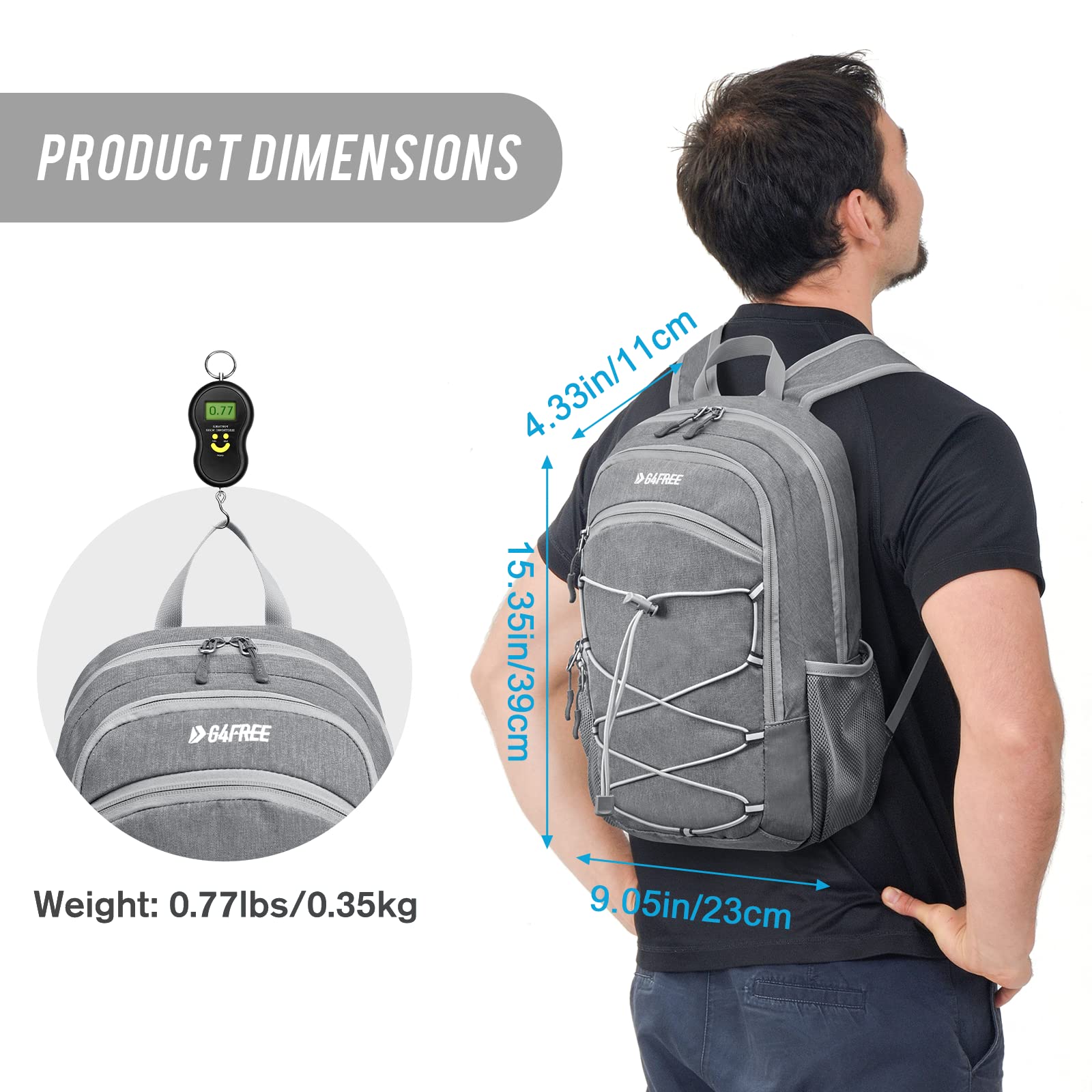 G4Free - G4Free 12L Mini Outdoor Hiking Daypack -TN22B107A