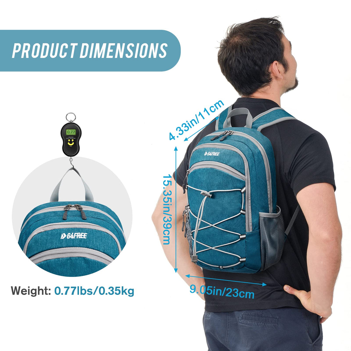 G4Free - G4Free 12L Mini Outdoor Hiking Daypack -TN22B107A