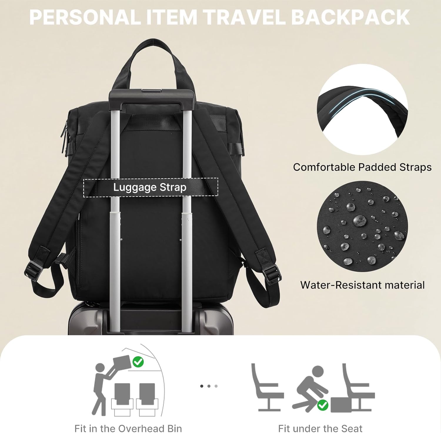 G4Free - G4Free 15.6" Laptop Backpack for Men Women -TN25B602B