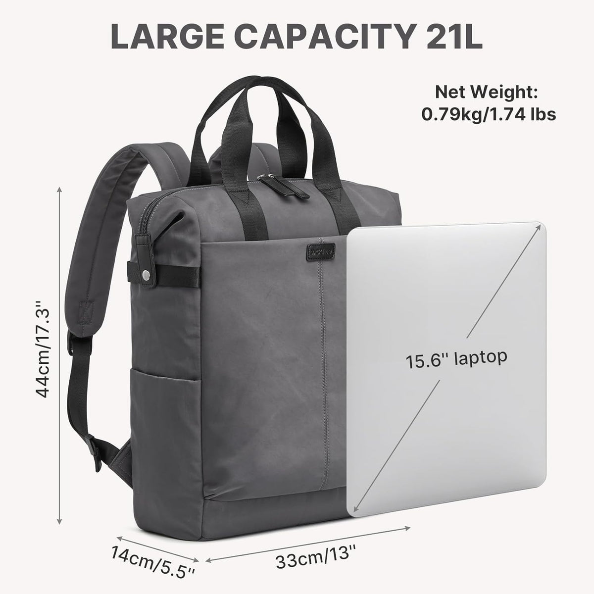 G4Free - G4Free 15.6" Laptop Backpack for Men Women -TN25B602B