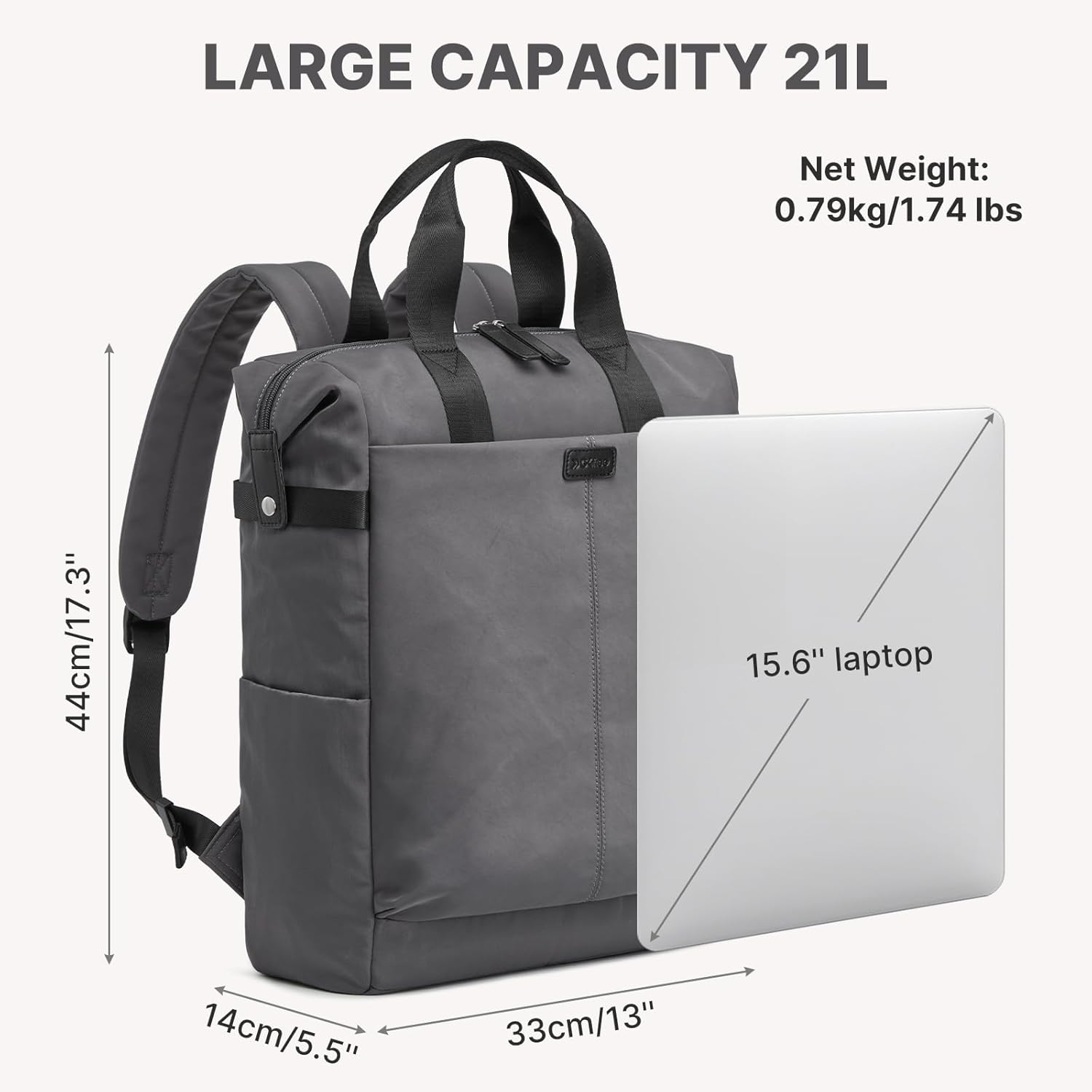 G4Free - G4Free 15.6" Laptop Backpack for Men Women -TN25B602B