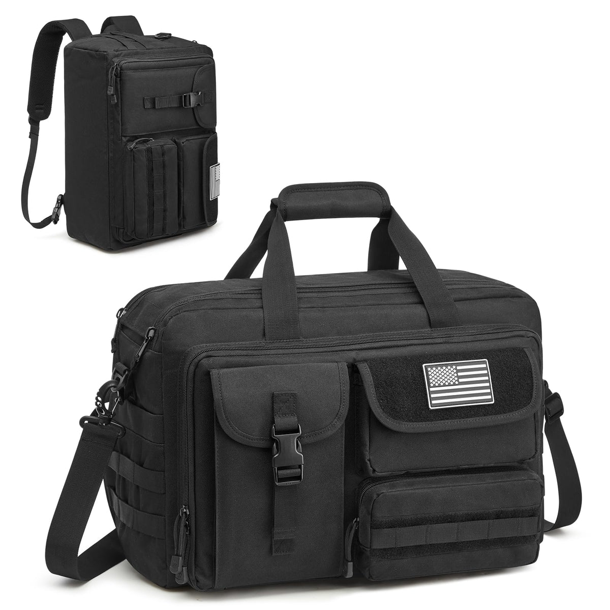 G4Free - G4Free 17.3 Inch Laptop for Men, 3-in-1 Large Tactical Shoulder Bag -TN25B563A