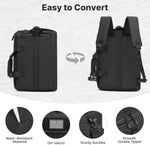 G4Free - G4Free 17.3 Inch Laptop for Men, 3-in-1 Large Tactical Shoulder Bag -TN25B563B
