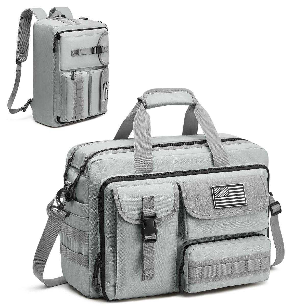 G4Free - G4Free 17.3 Inch Laptop for Men, 3-in-1 Large Tactical Shoulder Bag -TN25B563B