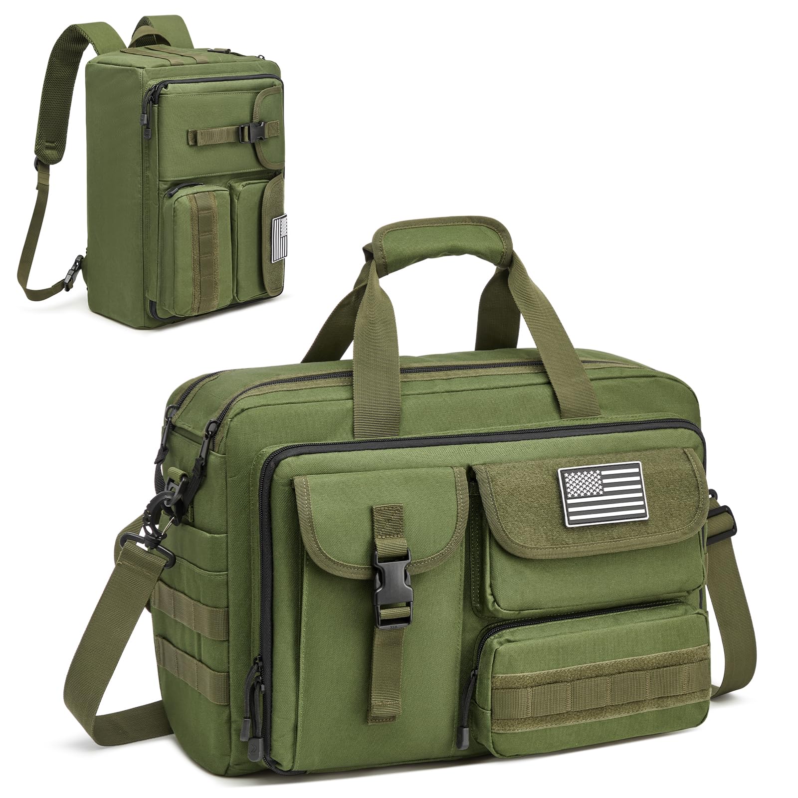 G4Free - G4Free 17.3 Inch Laptop for Men, 3-in-1 Large Tactical Shoulder Bag -TN25B563C