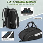 G4Free - G4Free 2-in-1 Pickleball Backpack for 4+ Paddles -TN25B517A