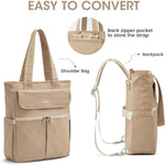 G4Free - G4Free 2 in 1 Tote Backpack Fits 15" Laptop, Women Bag Daypack -TN24B475A